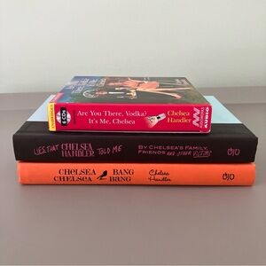 Chelsea Handler Book Bundle, 2 hardcover books and 1 audiobook